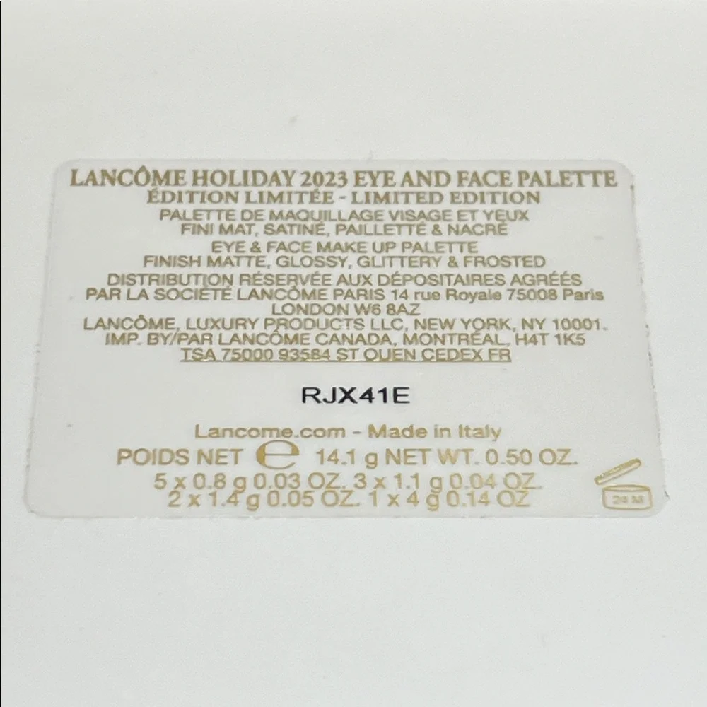 Lancôme Eyeshadow and Face Palette